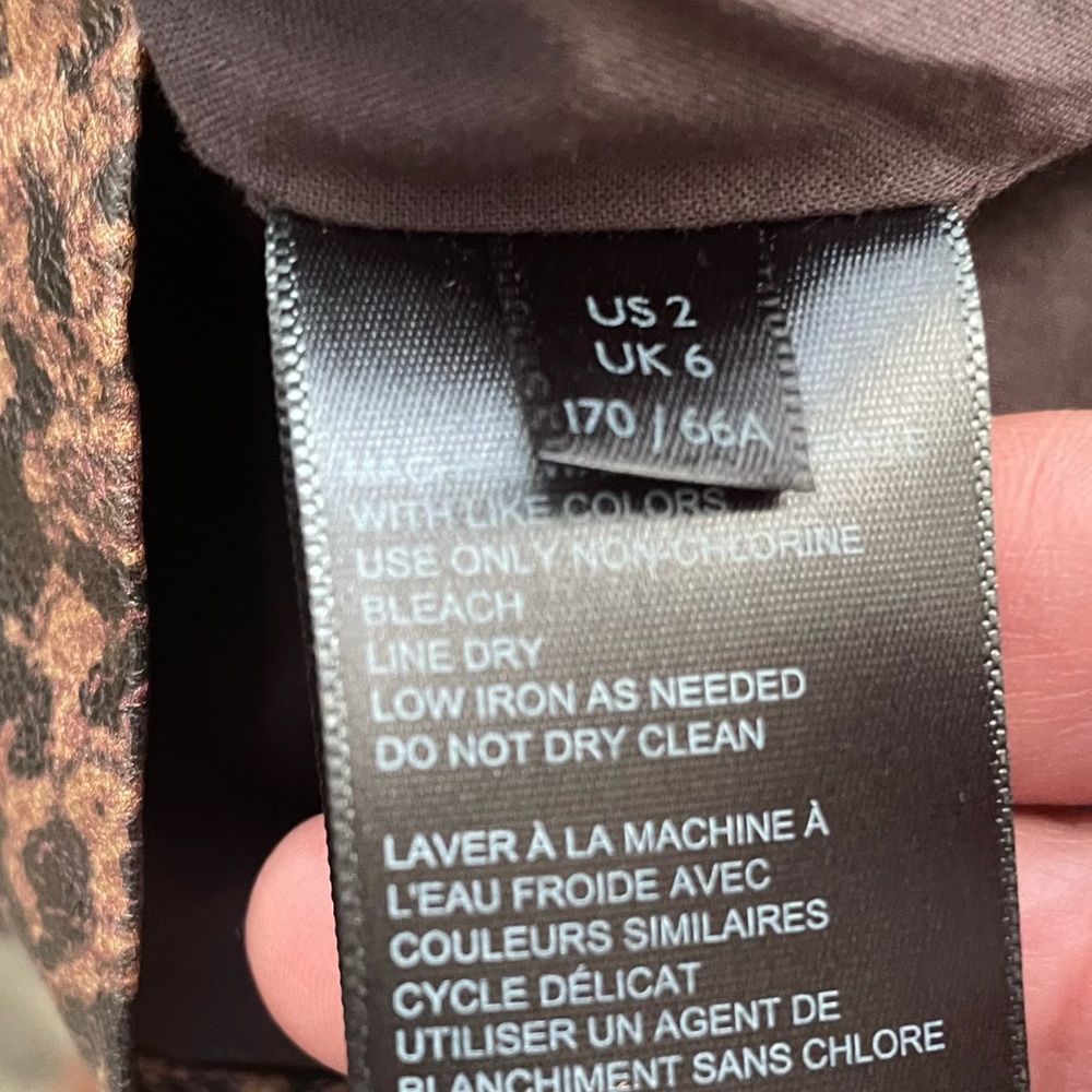 Free People Animal Print Faux Wrap Skirt NWT - Picture 10 of 12